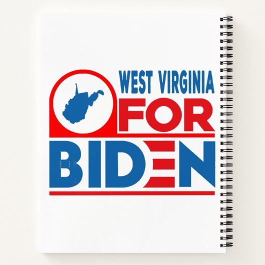 WEST VIRGINIA voor Biden Notitieboek (Achterkant)