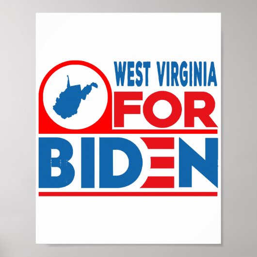WEST VIRGINIA voor Biden Poster (Voorkant)