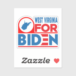 WEST VIRGINIA voor Biden Sticker