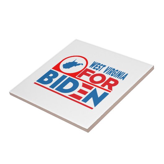 WEST VIRGINIA voor Biden Tegeltje (Zijkant)