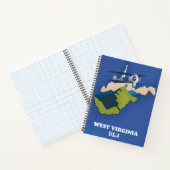 West Virginia VS kaart Notitieboek (Binnen)