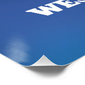 West Virginia VS kaart Perfect Poster (Hoek)