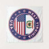 West Virginia Wandkleed (Voorkant (horizontaal))