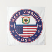West Virginia Wandkleed (Voorkant)