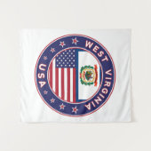 West Virginia Wandkleed (Voorkant (horizontaal))