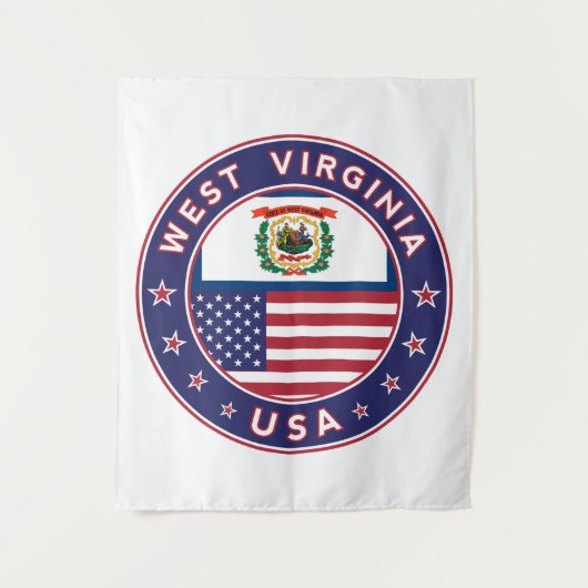 West Virginia Wandkleed (Voorkant)