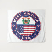 West Virginia Wandkleed (Voorkant (horizontaal))