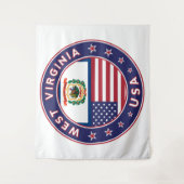 West Virginia Wandkleed (Voorkant)