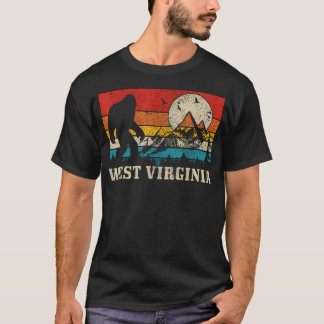 West Virginia Washington Bigfoot Oude Berg T-shirt