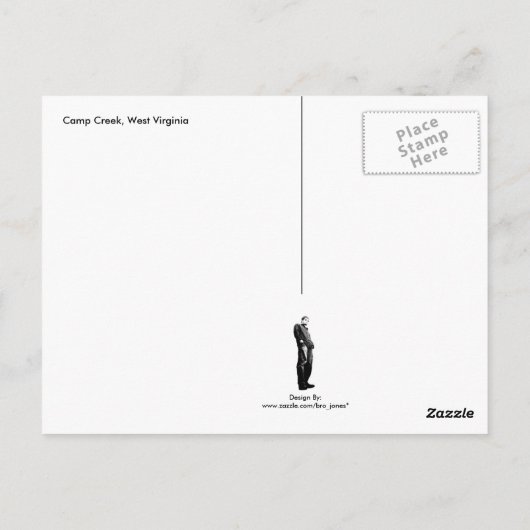 West Virginia Waterfall Briefkaart (Achterkant)