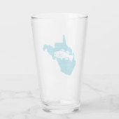 West Virginia Wave Vist Glas (Achterkant)