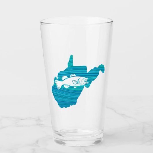 West Virginia Wave Vist Glas (Voorkant)
