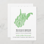 WEST VIRGINIA We hebben New address New Home verpl Briefkaart (Voorkant / Achterkant)