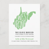 WEST VIRGINIA We hebben New address New Home verpl Briefkaart (Voorkant)