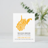 WEST VIRGINIA We hebben New address New Home verpl Briefkaart (Staand voorkant)