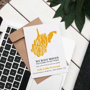 WEST VIRGINIA We hebben New address New Home verpl Briefkaart