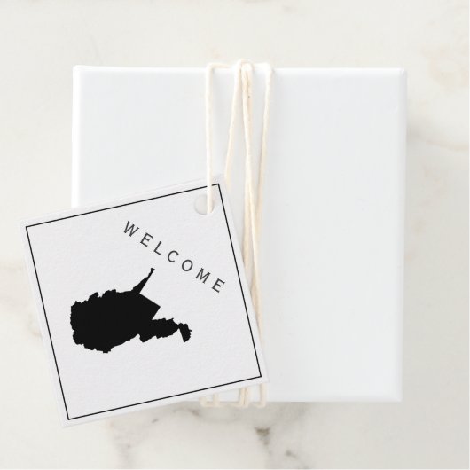 West Virginia welkomsttas cadeau Label bruiloft we (In situ)