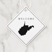 West Virginia welkomsttas cadeau Label bruiloft we (Voorkant)