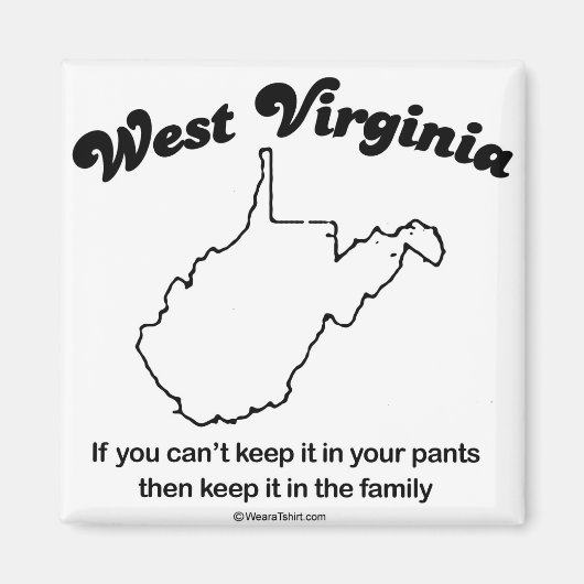 WEST VIRGINIA - "WEST VIRGINIA STATE MOTTO" T-shir Magneet (Voorkant)