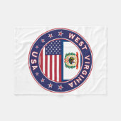 West Virginia, West Virginia sticker, phone case Fleece Deken (Voorkant (Horizontaal))