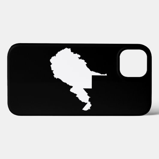 West Virginia White en Black Case-Mate iPhone Case (Achterkant (horizontaal))