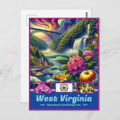West Virginia Wild Beauty Schilderachtig Briefkaart (Voorkant / Achterkant)