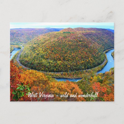 West Virginia Wild en het prachtige briefkaart (Voorkant)