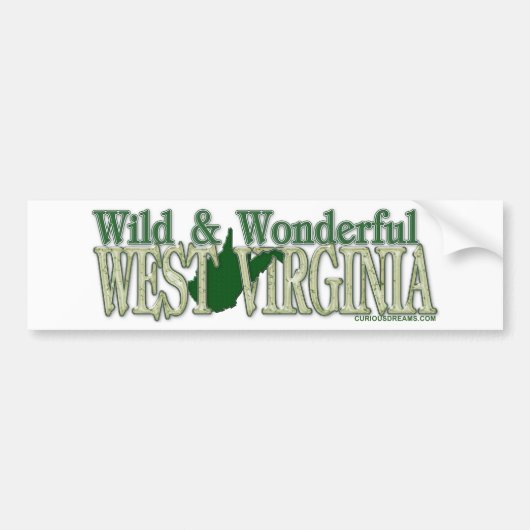 West Virginia Wild en Wonderful_2 Bumpersticker (Voorkant)