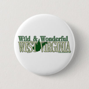 West Virginia Wild en Wonderful_2 Ronde Button 5,7 Cm