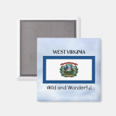 West Virginia, Wild en Wonderful, Magneet (Voorkant / Achterkant)