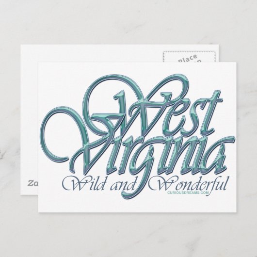 West Virginia-wild en wonderlijk_4 Briefkaart (Voorkant / Achterkant)