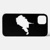 West Virginia Wit en Zwart Case-Mate iPhone Case (Achterkant (horizontaal))