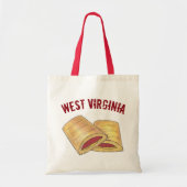 West Virginia WV Pepperoni Roll Snack Junk Food Tote Bag (Voorkant)