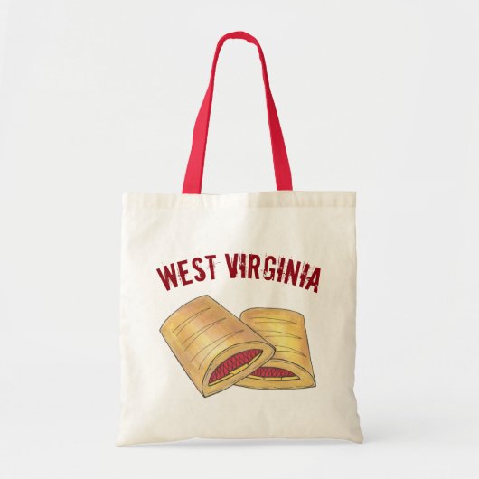 West Virginia WV Pepperoni Roll Snack Junk Food Tote Bag (Voorkant)