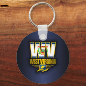 West-Virginia (WV) Sleutelhanger (Voorkant)