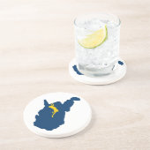 West-Virginia Zandsteen Onderzetter (Zijkant)