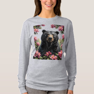 West Virginian Beer en Roze Rhododendrons T-shirt