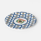 West Virginian Flag, Flag of West Virginia Papieren Bordje (Gekanteld)