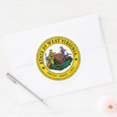 West Virginian Seal, zegel van West Virginia Stick (Envelop)