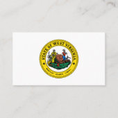 West Virginian Seal, Zegel van West Virginia Visitekaartje (Voorkant)