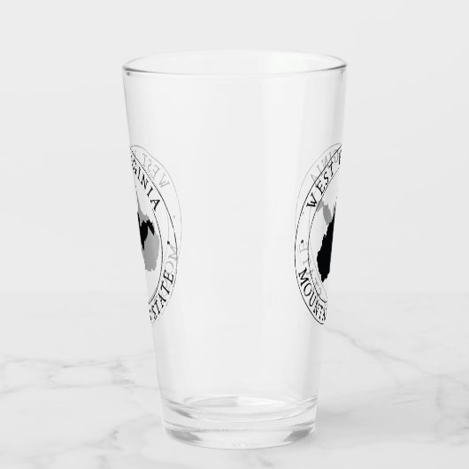 West-Viriginia Staat Drink glas (Links)