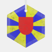 West-Vlaanderen Glas Ornament (Voorkant)