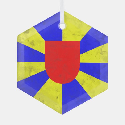 West-Vlaanderen Glas Ornament (Voorkant)
