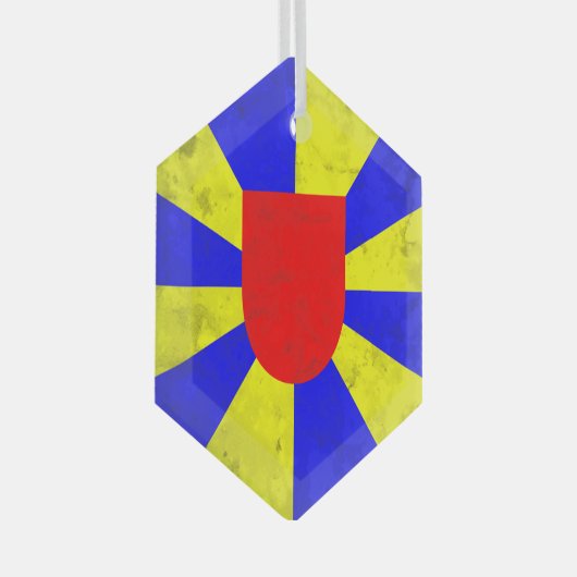 West-Vlaanderen Glas Ornament (Voorkant Rechts)