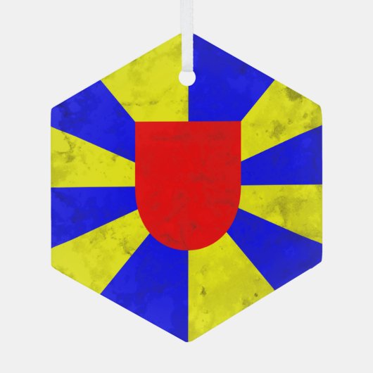 West-Vlaanderen Glas Ornament (Achterkant)