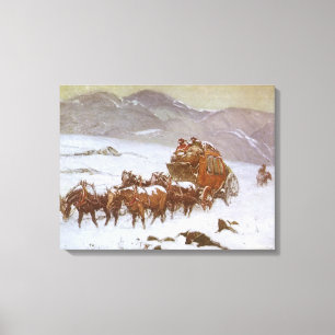 West, waarom de post te laat was door Berninghaus Canvas Afdruk