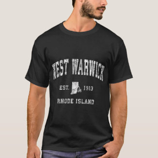 West Warwick Rhode Island Ri Atletische Sport T-shirt