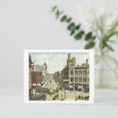 West Water St., Milwaukee, Wisconsin 1908 Briefkaart (Staand voorkant)