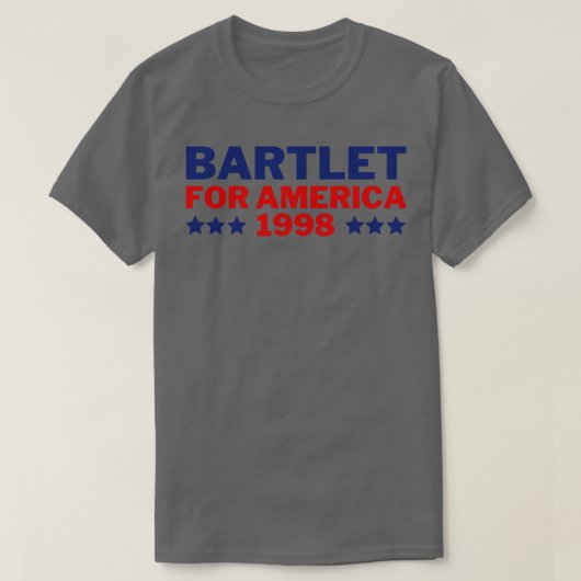 West Wing Bartlet voor Amerika 1998 2 T-shirt (Design voorkant)