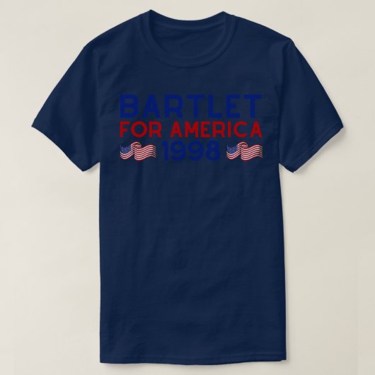 West Wing Bartlet voor Amerika 1998 5 T-shirt (Design voorkant)